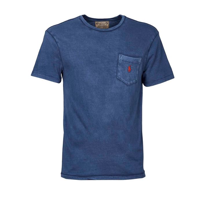 SHORT SLEEVE T-SHIRT WITH POCKET Man Old royal