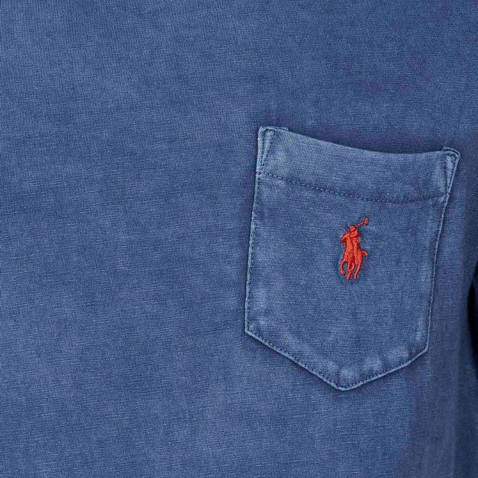 SHORT SLEEVE T-SHIRT WITH POCKET Man Old royal