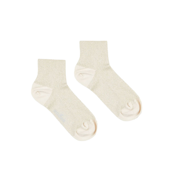 SHORT SOCKS SHINY Woman Beige