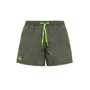 SHORT SWIMSUIT WITH ELASTICIZED WAIST Man Dark green SHORT SWIMSUIT WITH ELASTICIZED WAIST Man Dark green