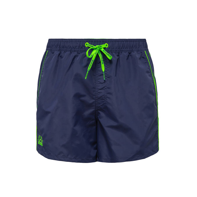SHORT SWIMSUIT WITH ELASTICIZED WAIST Man Navy