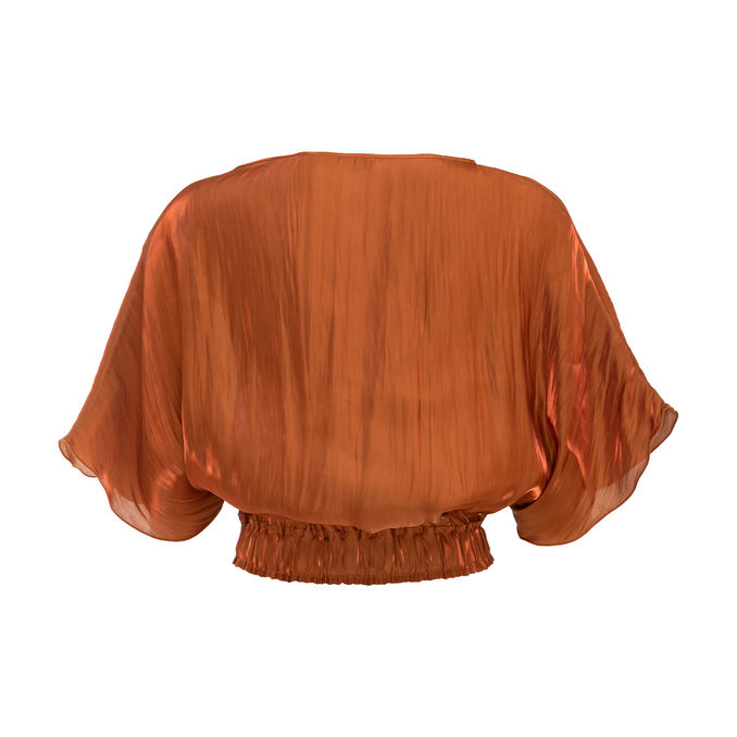 SHORT TOP KIMONO Woman Brown
