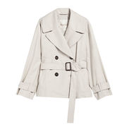 SHORT TRENCH JTRENCH ANTI-DRIP Woman Ecru SHORT TRENCH JTRENCH ANTI-DRIP Woman Ecru