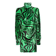 SHORT VELVET ZEBRA DRESS SHORT VELVET ZEBRA DRESS