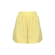 SHORTS WITH VENT Woman Yellow SHORTS WITH VENT Woman Yellow