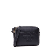 SHOULDER BAG IN FAUX LEATHER AND MAXI LOGO IN RELIEF Woman Black SHOULDER BAG IN FAUX LEATHER AND MAXI LOGO IN RELIEF Woman Black