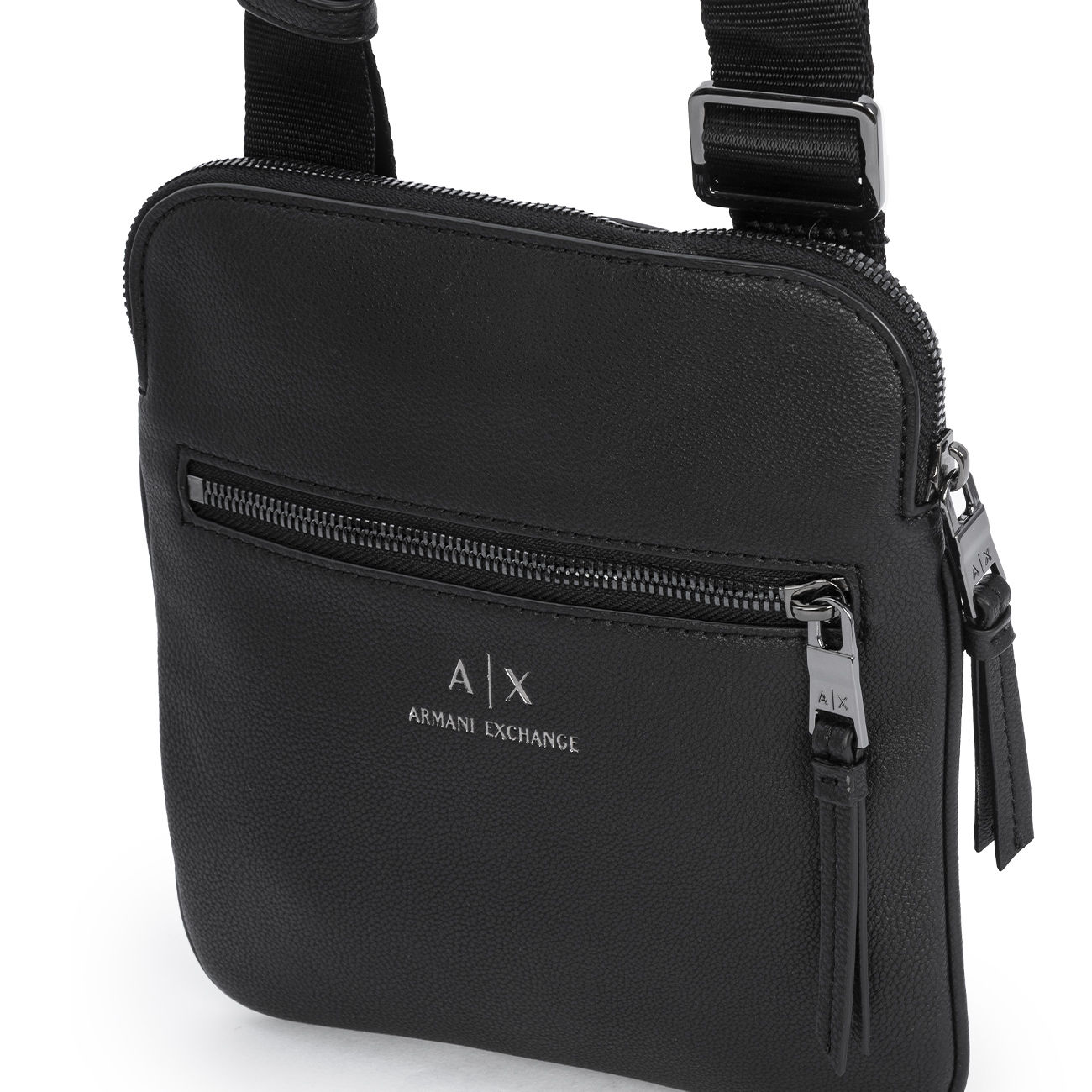 Armani Exchange logo-print Leather Crossbody Bag - Farfetch