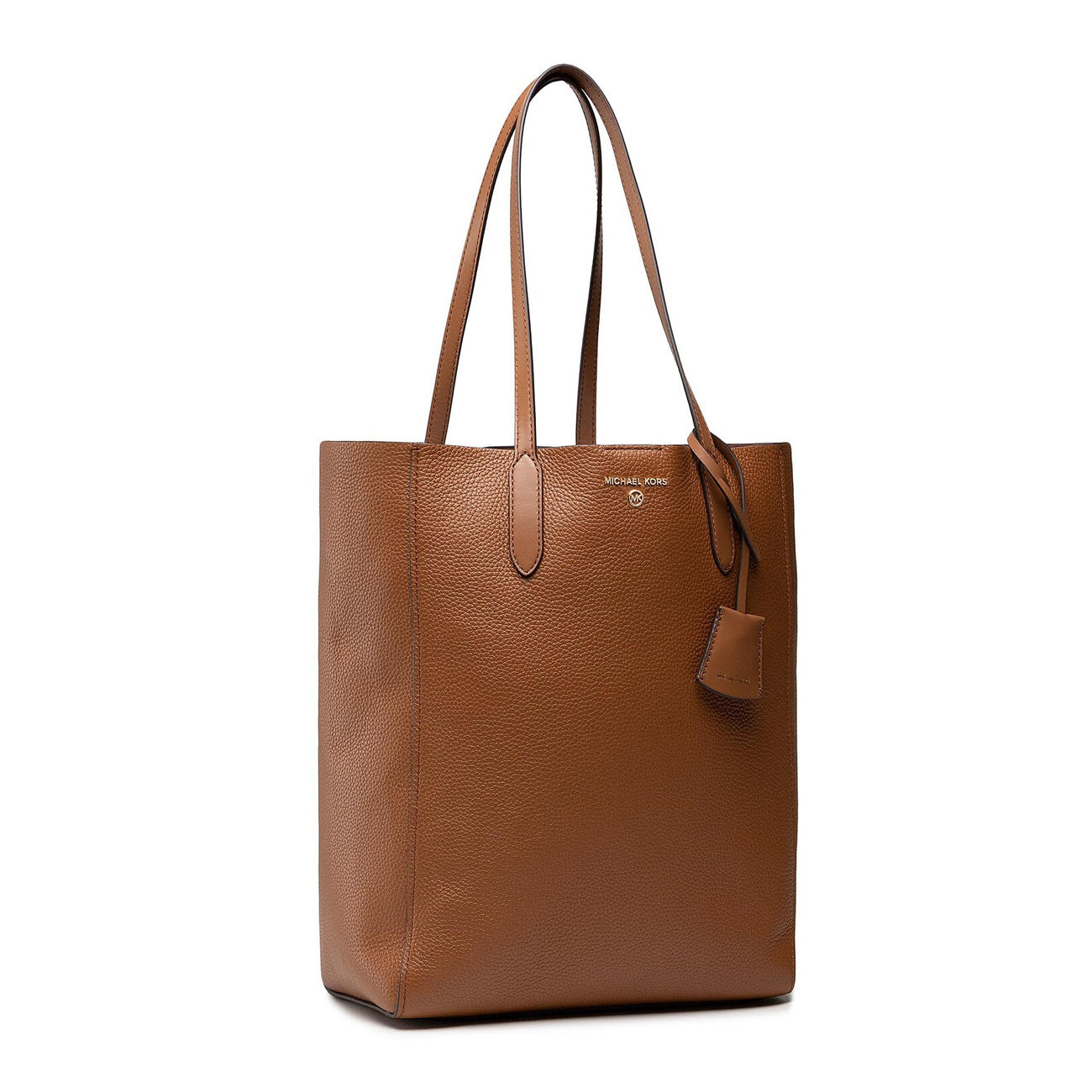 Michael Kors Orange Leather Suede Shoulder Tote Handbag Tan Straps Purse MK  Logo