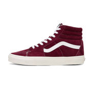 SK8-HI HIGH SHOE IN SUEDE LEATHER Man Pomegranate Snow White SK8-HI HIGH SHOE IN SUEDE LEATHER Man Pomegranate Snow White