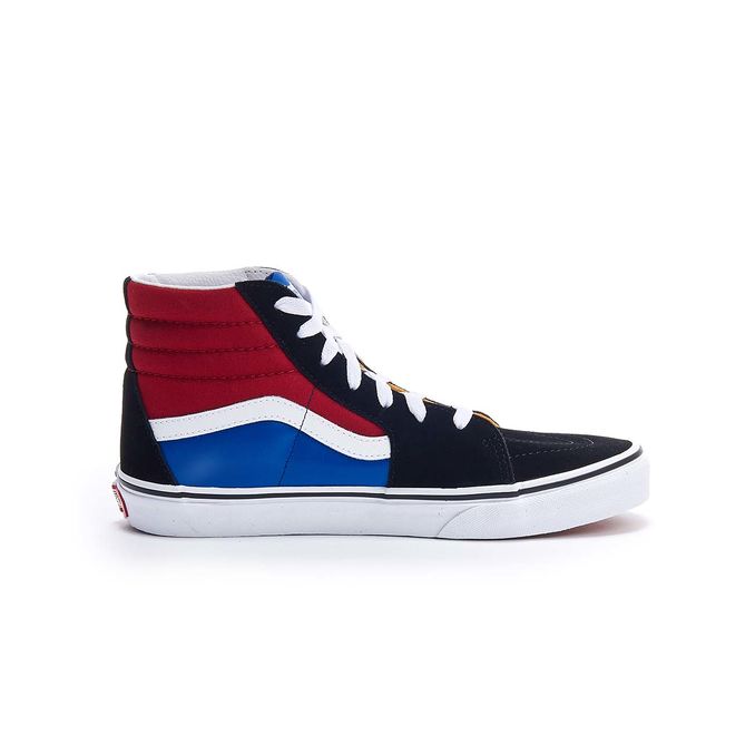 SK8-HI HIGH SNEAKER IN FABRIC AND ECO-LEATHER Kid Black Chilli Pepper
