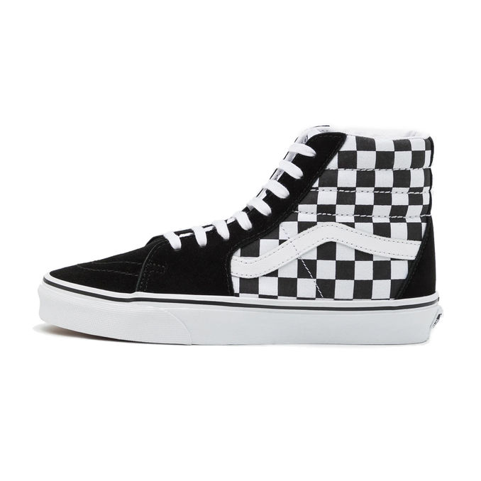 SK8-II CHECKRBOARD HIGH SHOES Man Black White
