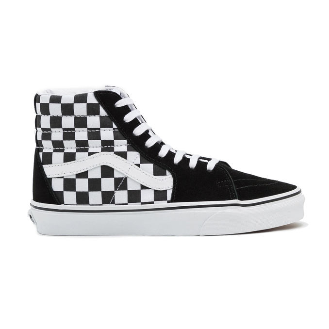 SK8-II CHECKRBOARD HIGH SHOES Man Black White