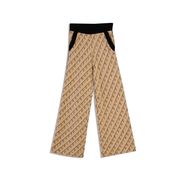 SKARCUT JACQUARD LETTERING TROUSERS Woman Beige Black SKARCUT JACQUARD LETTERING TROUSERS Woman Beige Black