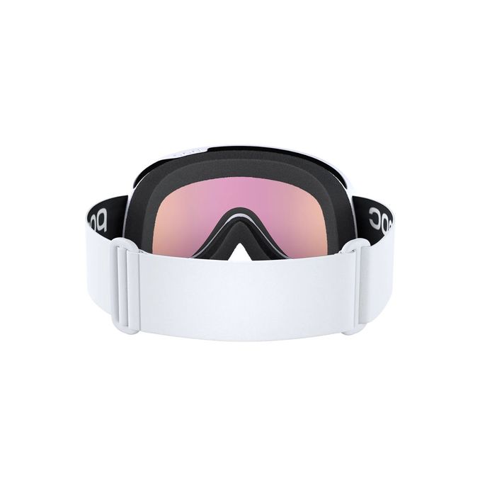 SKI MASK RETINA MID Unisex Hydrogen White Partly Sunny Orange