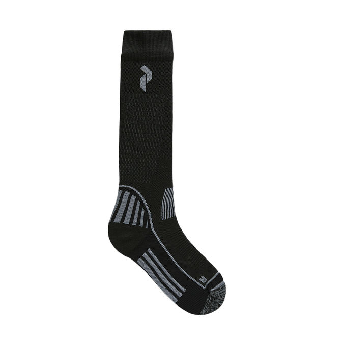 SKI SHORT SOCKS Unisex Black Grey Melange