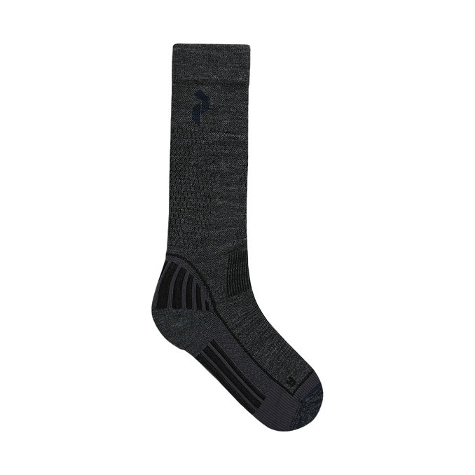 SKI SHORT SOCKS Unisex Grey Melange Blue Shadow