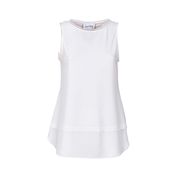 SLEEVELESS TOP WITH GEORGETTE BOTTOM Woman Vanillia SLEEVELESS TOP WITH GEORGETTE BOTTOM Woman Vanillia