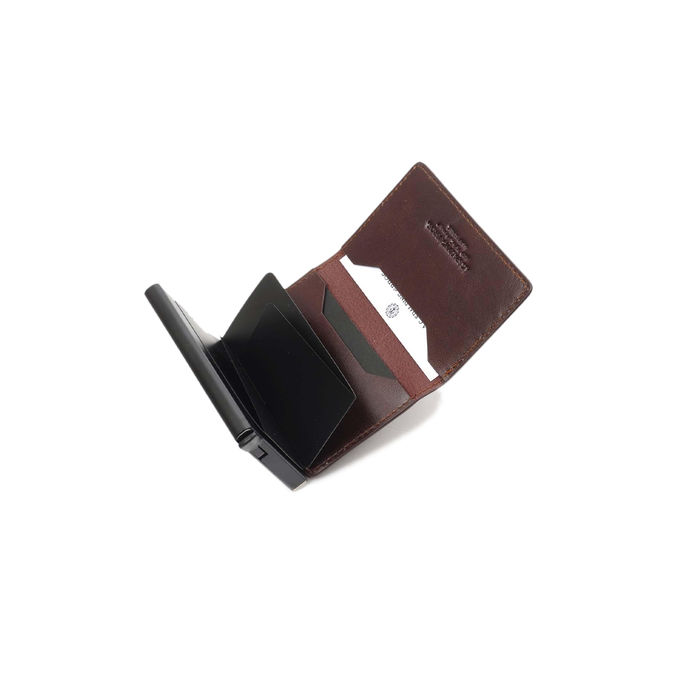 SLIDE CARD HOLDER Unisex Brown