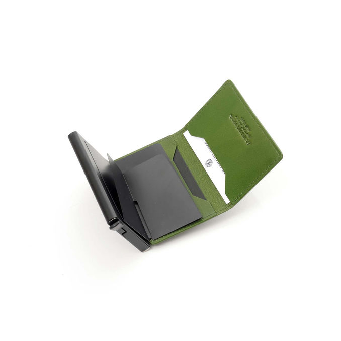 SLIDE CARD HOLDER Unisex Green