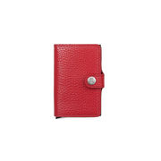 SLIDE CARD HOLDER WITH BUTTON Unisex Red SLIDE CARD HOLDER WITH BUTTON Unisex Red