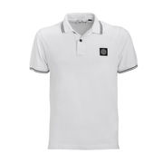SLIM FIT POLO SHIRT WITH CONTRAST LINES Man White Black SLIM FIT POLO SHIRT WITH CONTRAST LINES Man White Black