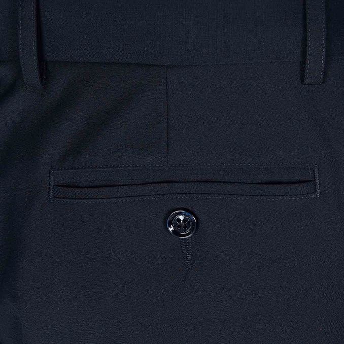 SLIM FIT TROUSERS WITH CENTRAL PLEAT Man Blue