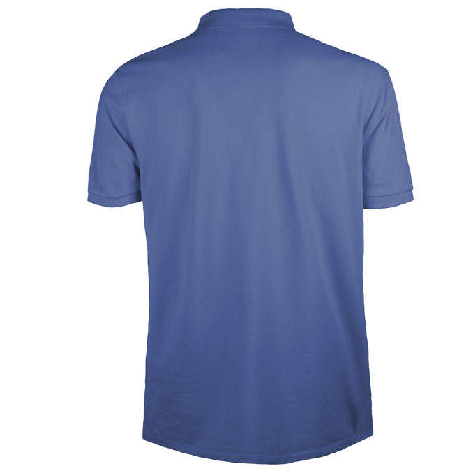 SLIM PIQUET COTTON POLO SHIRT Man Harbor Island Blue