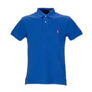 SLIM PIQUET COTTON POLO SHIRT Man Royal Orange SLIM PIQUET COTTON POLO SHIRT Man Royal Orange