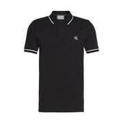 SLIM POLO SHIRT PIQUET WITH TRIM Man Black SLIM POLO SHIRT PIQUET WITH TRIM Man Black