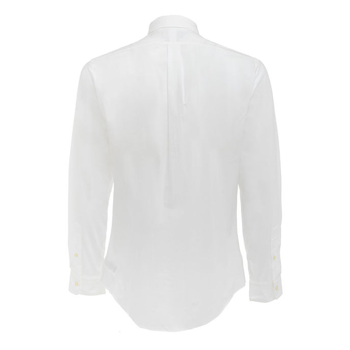 SLIM SHIRT IN POPLIN Man White