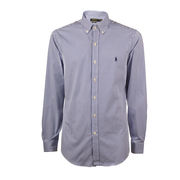 SLIM SHIRT Man Blue White Bengal Stripes SLIM SHIRT Man Blue White Bengal Stripes