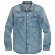 SLUB DENIM WESTERN SHIRT SLUB DENIM WESTERN SHIRT