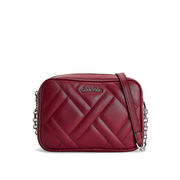 SMALL QUILTED SHOULDER STRAP Woman Red Currant SMALL QUILTED SHOULDER STRAP Woman Red Currant