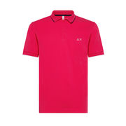 SMALL STRIPE ON COLLAR POLO SHIRT Man Fuchsia SMALL STRIPE ON COLLAR POLO SHIRT Man Fuchsia