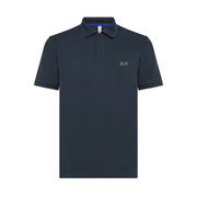 SMALL STRIPE ON COLLAR POLO SHIRT Man Ink SMALL STRIPE ON COLLAR POLO SHIRT Man Ink