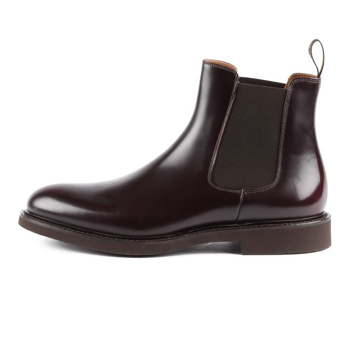 dark brown leather chelsea boots mens