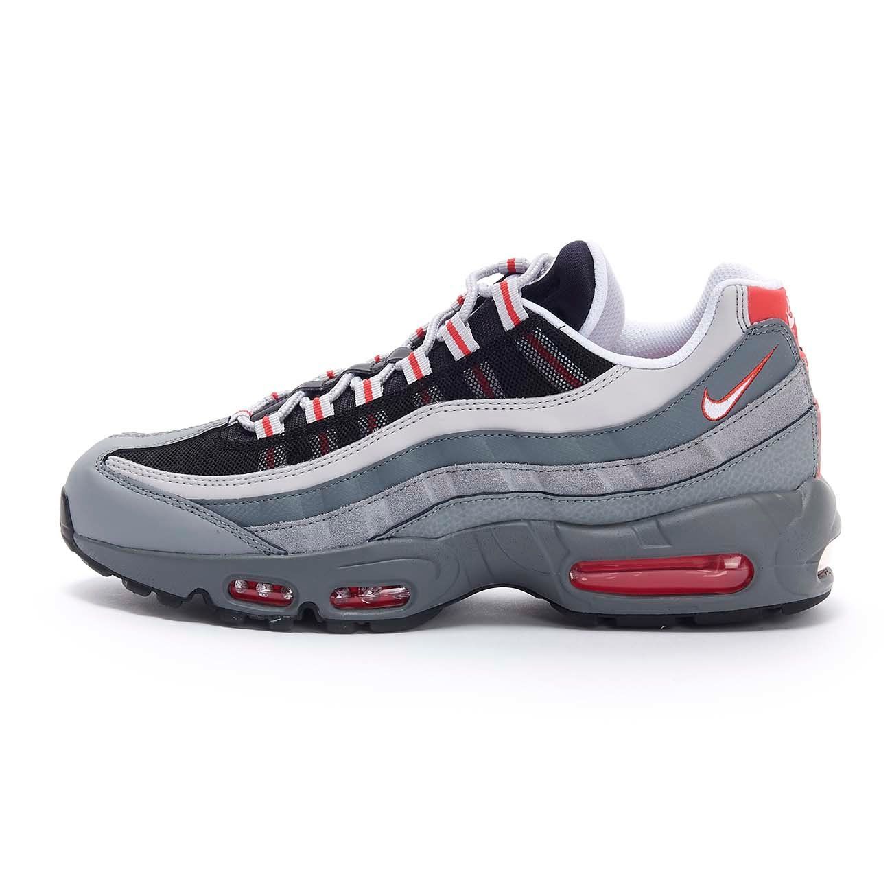 SNEAKER AIR MAX 95 ESSENTIAL Man Track red White Particle grey 2105826825863