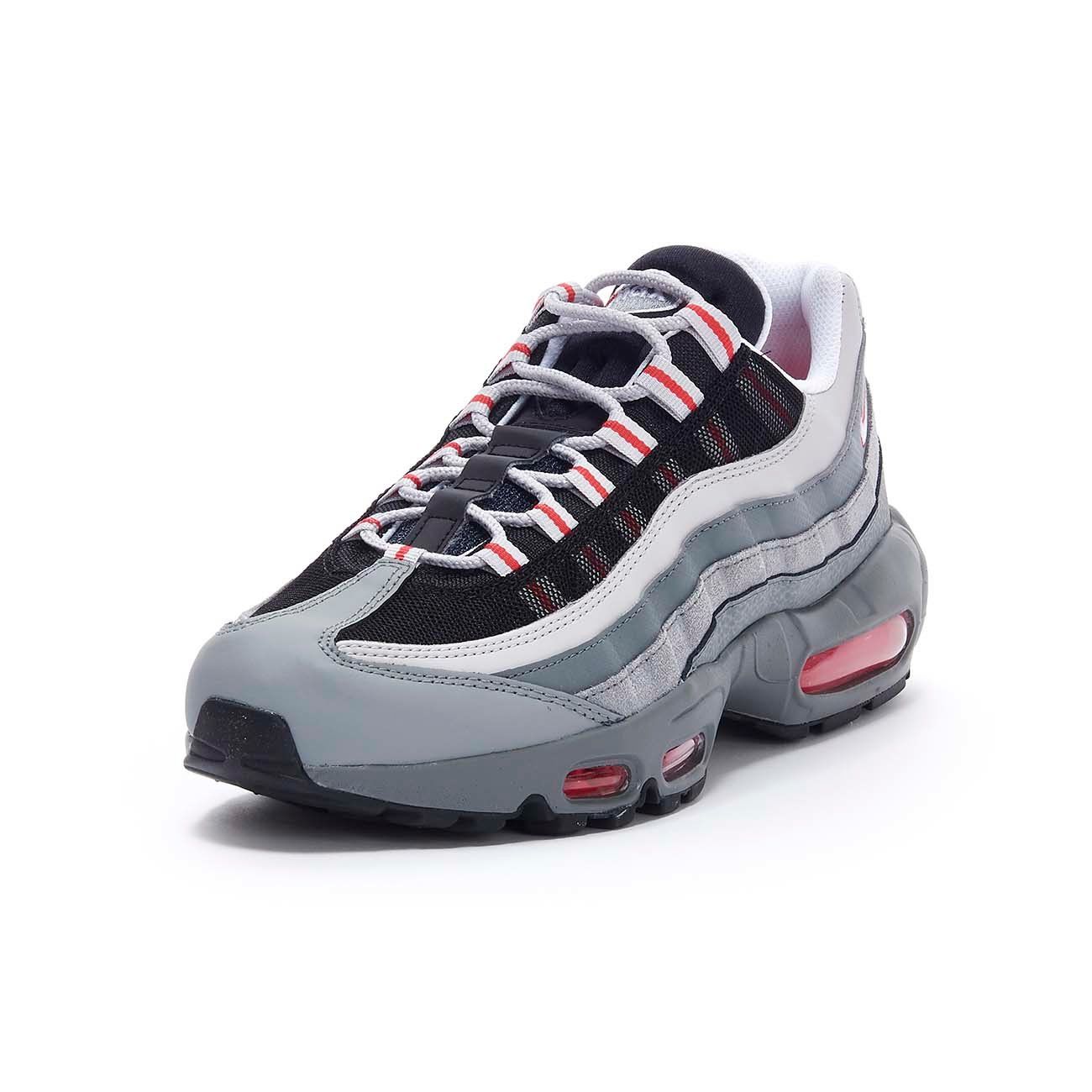 SNEAKER AIR MAX 95 ESSENTIAL Man Track red White Particle grey 2105826825863