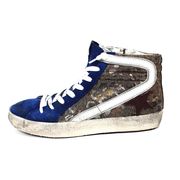 SNEAKER HIGH SLIDE SUEDE LUREX Kids Blue SNEAKER HIGH SLIDE SUEDE LUREX Kids Blue