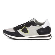 SNEAKER MONTECARLO MONDIAL IN LEATHER AND SUEDE Man Grey Black SNEAKER MONTECARLO MONDIAL IN LEATHER AND SUEDE Man Grey Black