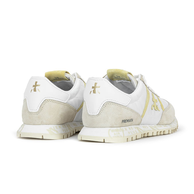 PREMIATA SNEAKER SEAND Woman White Lime | Mascheroni Store