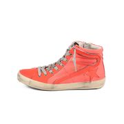 SNEAKER SLIDE LEATHER Kids Fluo Red SNEAKER SLIDE LEATHER Kids Fluo Red