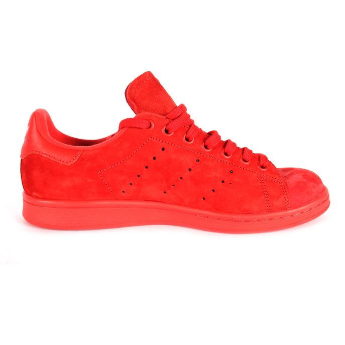 all red suede stan smiths