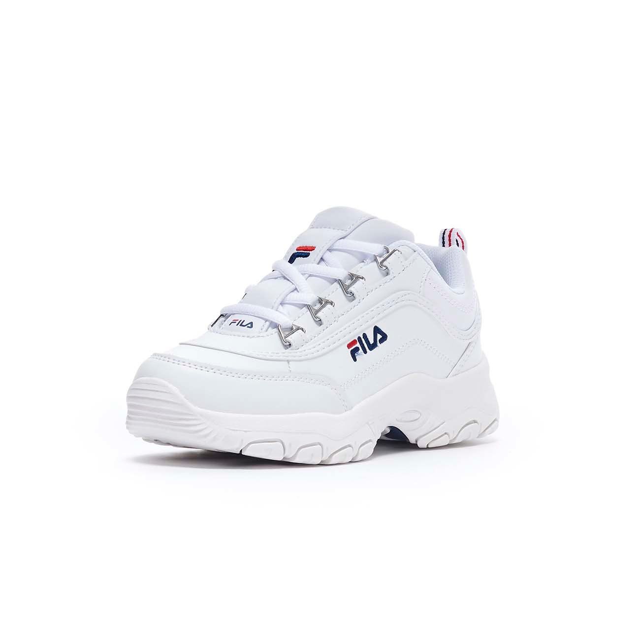 fila strada low white