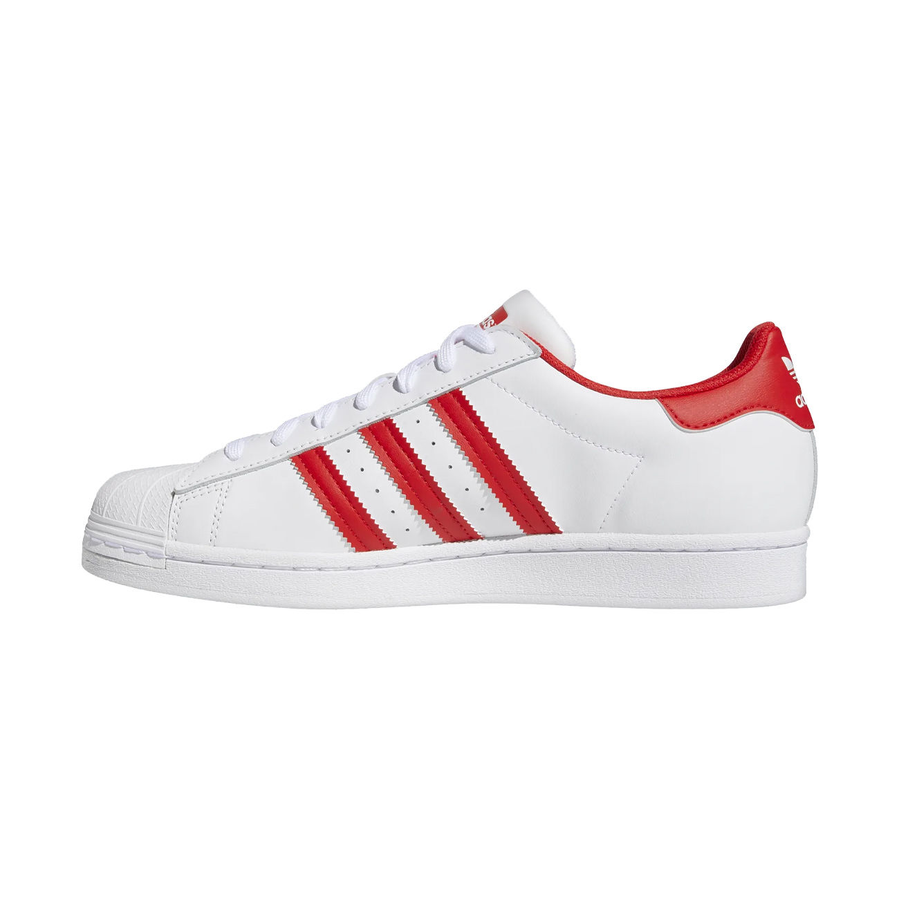 ADIDAS SNEAKER IN LEATHER Man White Red | Mascheroni Store