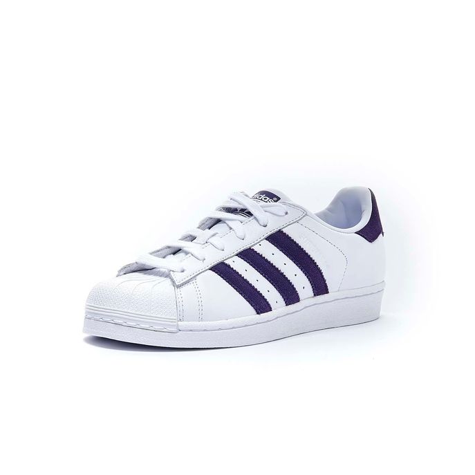 SNEAKER SUPERSTAR Kid White leg purple