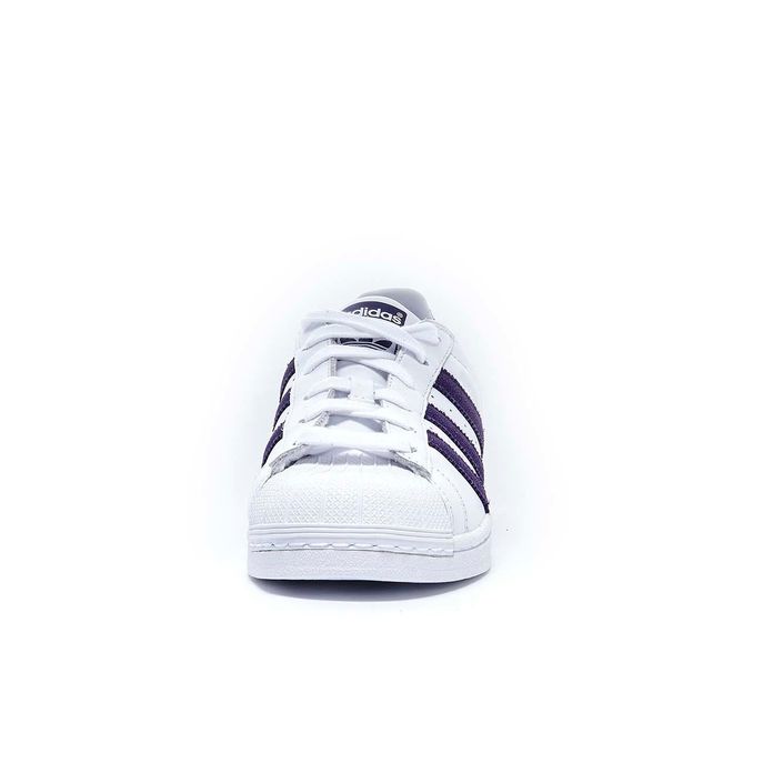 SNEAKER SUPERSTAR Kid White leg purple