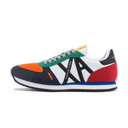 SNEAKER WITH APPLIED LOGO Man Optic White Multicolor SNEAKER WITH APPLIED LOGO Man Optic White Multicolor