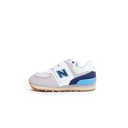 SNEAKERS 574 LIFESTYLE LEATHER TEXTILE Baby White Navy SNEAKERS 574 LIFESTYLE LEATHER TEXTILE Baby White Navy