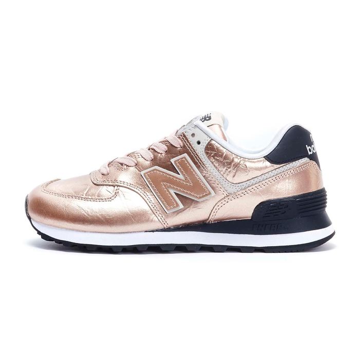 gold new balance sneakers